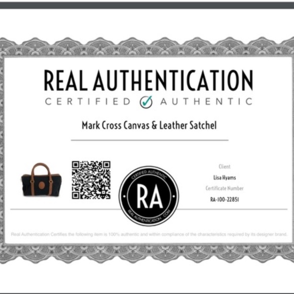 Mark Cross Satchel Handbag Black Twill Canvas & Saddle Leather Trim Vintage - Picture 13 of 13